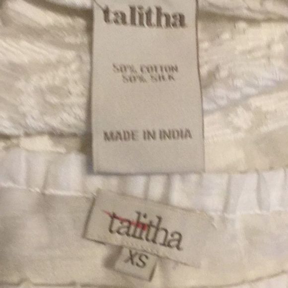 TALITHA Tonal Embroidered Asymmetric-Ruffle Maxi - Picture 8 of 8